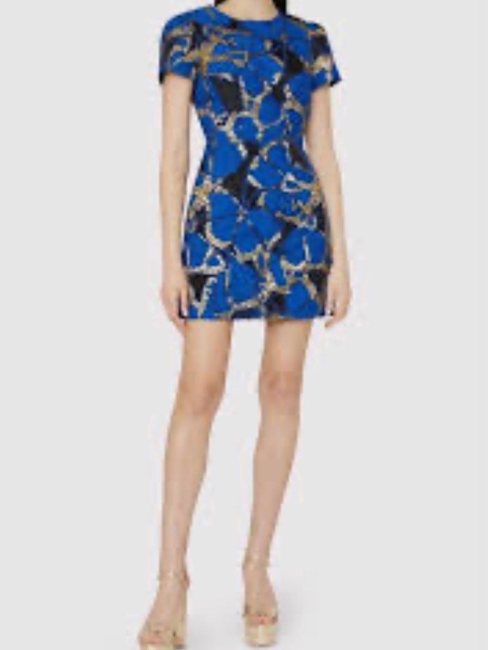 NEW! Milly Metallic Rowen Butterfly Mini Dress Size 2 NWT Retail: $650